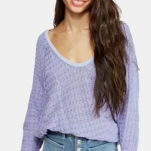 Free People Perwinkle light sweater